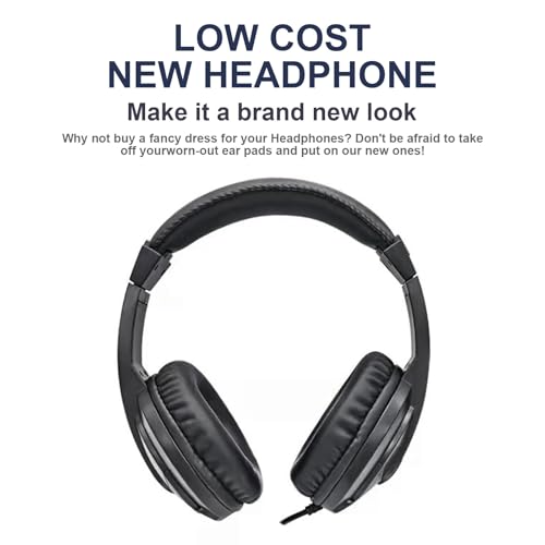 W820NB Ear Pads Replacement Ear Pads Cushions Compatible with Edifier W820NB Headphone Softer Protein Leather Earmuffs Memory Foam Earpads Ear Cups Cover Repair Parts - Gray - color: Black