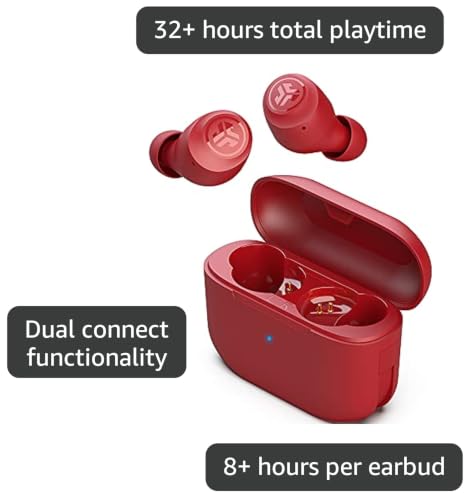 JLab, Go Air Pop, True Wireless Earbuds, Bluetooth 5.1, Dual Connect, IPX4, EQ3 Sound Settings, Rose - color: Rose