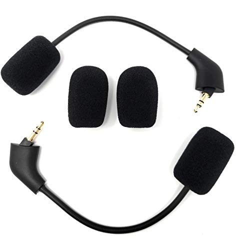 TNE 2-Pack Replacement Boom Mics for Kingston HyperX Cloud 2 II Gaming Headsets - Wired, Cloud Pro, CloudX, PS4, Xbox One, Nintendo Switch, PC - style: Slanted