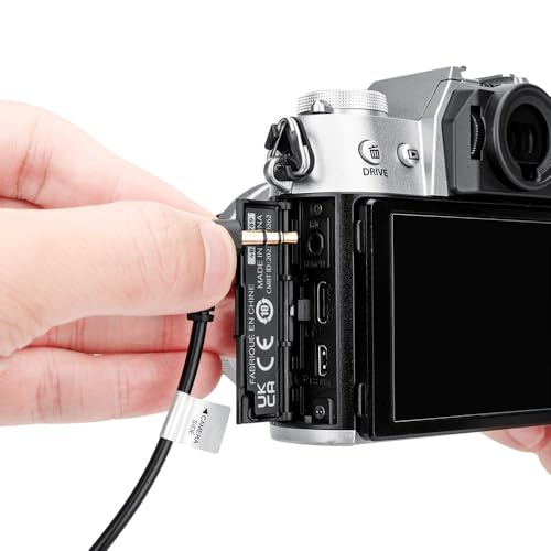JJC 3.5mm to 2.5mm Shutter Remote Cable for Fuji X-E5 X-M5 X-T50 GFX100RF | 3.5mm TRS Male to 2.5mm Female, for Fujifilm XE5 XM5 XT50 GFX 100S II GFX100 II Cameras, Allows to Connect Fuji RR-100 Remote - size: 3.5mm Male to 2.5mm Female