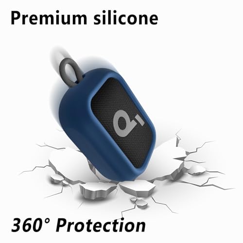 Geiomoo Silicone Case for Anker Select 4 Go Speaker, Protective Portable Scratch Shock Resistant Cover (Navy Blue) - color: Navy Blue