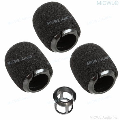 5Pcs/Lot Plastic Snap Foam Cover Windscreen Sponge For Shure Beta98H/C MX412 418 Instrument Gooseneck Microphone Stand Case