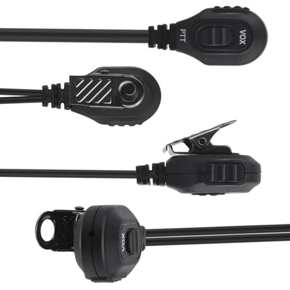 Undercover Earpiece with Microphone Radio-eam12 Ptt Mic VOX Acousitc Ear Piece Walkie Talkie Headset for Hyt Hytera 2 Pin BD402i BD502i BD612i BD 500 510 550 610(Replace for EAM12)