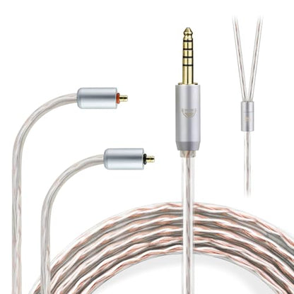 IPX T2 to 4.4MM 4 Core Upgraded Replacement Cable Earphones Cable for ETYMOTIC EVO UE Premier WESTONE PRO X Series(X10 X20 X30 X40 X50) MACH80/70/60/50/40/30/20/10 3.94FT - size: 4.4MM