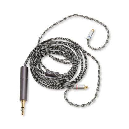 Earphone Cable for IE300 IE600 IE900 SE425 UE900 T100 W40, Upgraded Earphone Cable, 4-Core Pure Copper Silver-Plated Replacement Earphone Cable with Interchangeable 2.5mm/3.5mm/4.4mm Plug