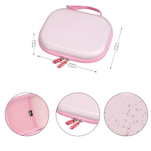 Mchoi Hard Case Suitable for JBL Tune 500BT / 510BT / 520BT On-Ear Wireless Bluetooth Headphone, Waterproof Shockproof Headphone Carrying Protective Cas, Pink, Case Only - color: Pink