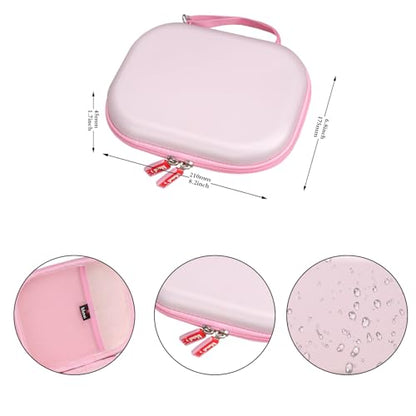 Mchoi Hard Case Suitable for JBL Tune 500BT / 510BT / 520BT On-Ear Wireless Bluetooth Headphone, Waterproof Shockproof Headphone Carrying Protective Cas, Pink, Case Only - color: Pink