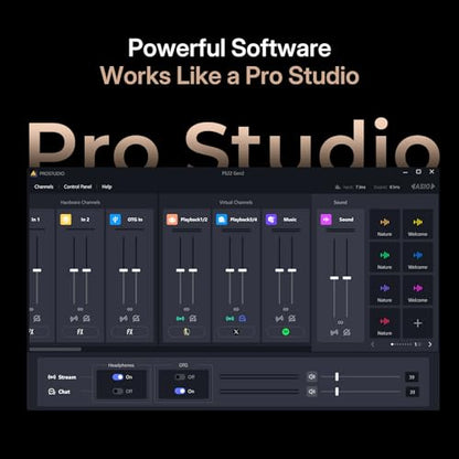 MAONO P2 Hybrid USB Audio Interface Dual XLR for PC Phone iPad Guitar | 56dB Gain, Loopback, Mute, ASIO, Routing Software Features, for Podcast, Streaming, Mobile Music Recording, Content Creation