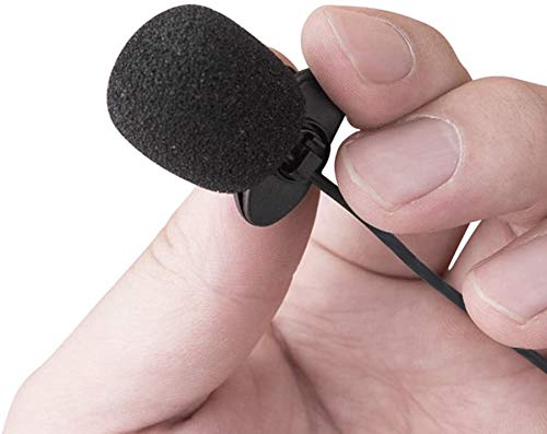 Akingdleo 2 pcs Portable Lapel mic 3.5mm Audio Compatible with Voice Amplifiers S6
