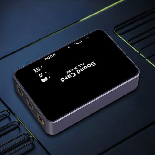 Cuifati USB External Sound Card, 192kHz 32bit DAC Virtual 7.1 Surround Sound for Gaming PC, with 3.5mm Headphone Jack and 24dB Audio Boost