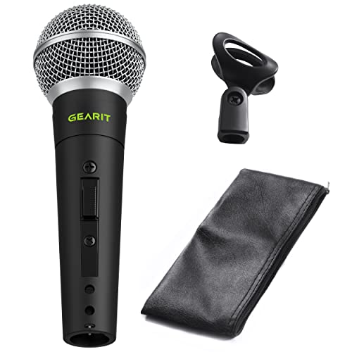 GEARit Dynamic Microphone with On Off Switch XLR Wired Handheld Vocal Mic - size: 1-Pack