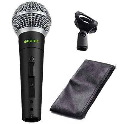 GEARit Dynamic Microphone with On Off Switch XLR Wired Handheld Vocal Mic - size: 1-Pack