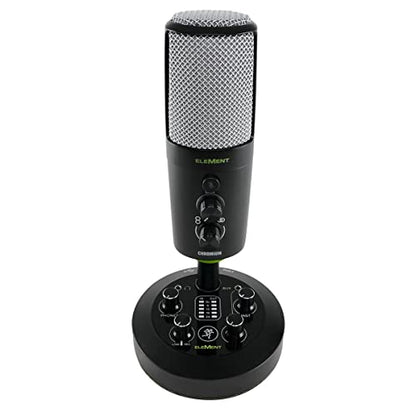 Mackie EM-Series, Premium USB Condenser Microphone with Built-in 2-Channel Mixer (EM-Chromium) - size: USB, style: Chromium - Studio