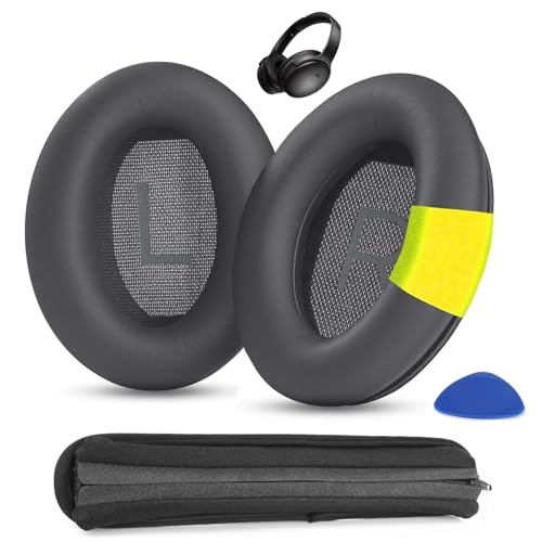 QC35 QC45 Ear Pads Headband Replacement Cushions for Bose QuietComfort 45 (QC45) QC35 QC35ii QuietComfort SE/New Quiet Comfort Wireless Headset Earpads Kit