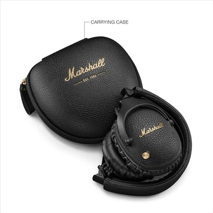 Marshall Monitor III A.N.C. Wireless Over-Ear Bluetooth Headphones - Active Noise Cancellation | 100+ Hr Playtime | Microphone for Calls | Lightweight, Foldable Design for Travel - Black - color: Black