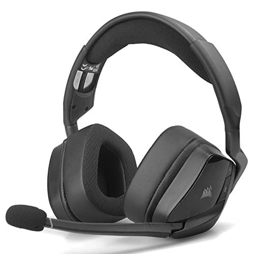 Replacement Ear Pads Cushions for Corsair Void/Void Pro/Void Pro RGB -Black | Also for Void V2 / Void Pro RGB SE/Void Pro Elite/Surround Wired & Wireless RGB Gaming Headsets, Earpads with Mesh Fabric - style: Mesh&Leather