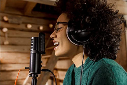 beyerdynamic DT 770 Pro (80 Ohm), Closed-Back Studio Headphones, Black - color: Black with Grey, size: 80 OHM