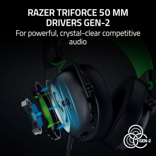 Razer BlackShark V3 X HyperSpeed Wireless Xbox Gaming Headset, Black | 50mm Drivers, Cardioid Mic, 2.4 GHz, Bluetooth, Works with PC, Mac, PS5, Nintendo Switch, Smartphone, 70 Hr Battery - color: Black, style: Xbox