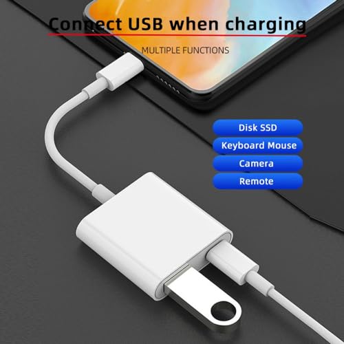 CY Type C USB-C to Standard Type-A USB3.0 Female with PD Power Charge Adapter Compatible with MAC Laptop Tablet Phone - style: USB+PD