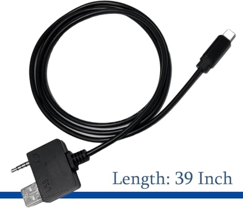 Aux Charing Media Interface USB 3.5mm Audio Jack Music Adapter Compatible for iP 14 Pro Max 13 12 11 Xs Xs Max XR for Hyundai KIA, 39“