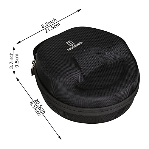 Hard Travel Case for Logitech Zone Vibe 100/125 Wireless Ear Headphones, Protective Carrying Storage Case - Tourmate（only case） - color: Black