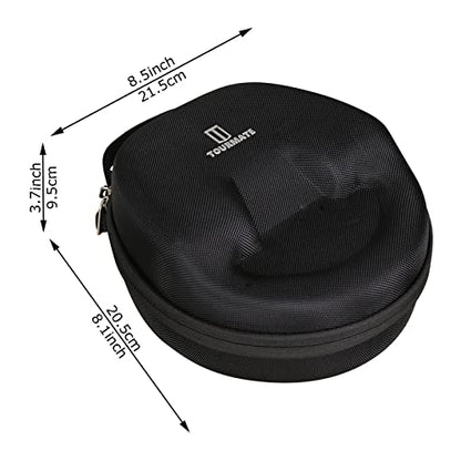 Hard Travel Case for Logitech Zone Vibe 100/125 Wireless Ear Headphones, Protective Carrying Storage Case - Tourmate（only case） - color: Black