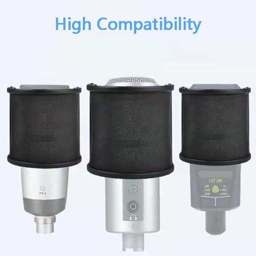 Popping Filter Double Layers Metal Meshing Layer Microphone Windscreen Covers Handheld Micrphone Shield Microphone Acces