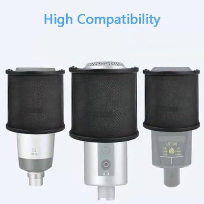 Popping Filter Double Layers Metal Meshing Layer Microphone Windscreen Covers Handheld Micrphone Shield Microphone Acces