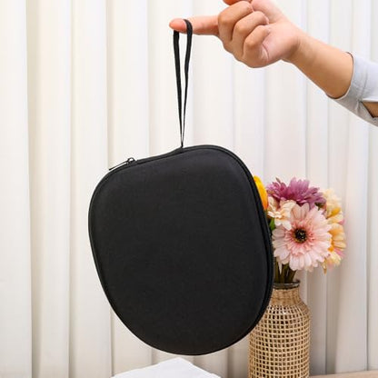 1pcs Headphone Carrying Case Design Cord Storage Bags Universal Handheld Earphone Container Outdoor Household Using Black,No Net - size: No Net