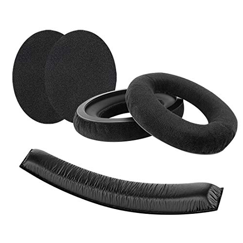 Geekria Earpad and Headband Set Compatible with Sennheiser HD 380/380 Pro, PC350, Game Zero Headphones, Repair Parts Suit (Black)