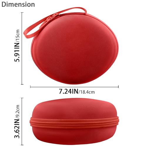 for Beats Studio Pro/Studio3/Solo4/Solo3 Headphones Hard Case, Red - color: Red Case