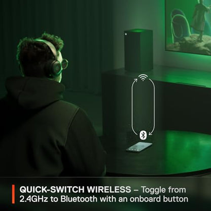 SteelSeries Arctis Nova 5X Wireless Multi-System Gaming Headset — Neodymium Magnetic Drivers — 100+ Audio Presets — 60 HR Battery — 2.4GHz or BT — ClearCast Gen2.X Mic — Xbox, PC, PS, Switch, Mobile - color: Black, style: Xbox
