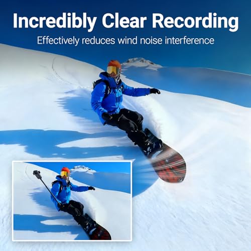 Microphone Wind Muff for Insta360 X3 X4, 6PCS Anti-Noise Sponge Cushion for Camera Enhancement of Sound Quality