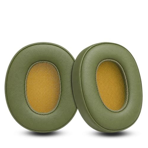 Replacement Ear Pads for Skullcandy Crusher Wireless ANC/Evo/540, Hesh3/ANC/Evo, Venue ANC Over-Ear Headphones, Protein Leather Cushions with Memory Foam, Green - color: Green