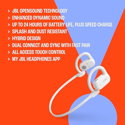 JBL SoundGear Sense - True wireless Open-ear headphones, OpenSound Technology, Splash and dust resistant (Black) (Renewed)