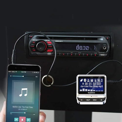 Bluetooth FM Transmitter for Car, Wireless Radio Adapter, 38W [PD 20W + QC 3.0], Handsfree Auto Kit with Remote Control, MP3 Music Player Support Siri Google Assistant U Disk/TF Card/Aux