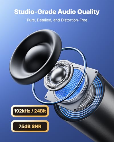 BOYA CM40 Computer USB Microphone for PC, Laptop, Mac & Phones | Gooseneck Microphone with ENC Noise Cancellation, Adjustable Gain, One-Touch Mute, Headphone Monitoring for Podcast Streaming