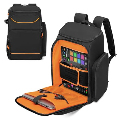 PGmoon Audio Mixer Backpack Compatible with RODECaster Pro/Pro II/RC Duo