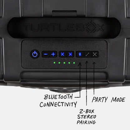 Turtlebox Original Gen 3 Outdoor Bluetooth Speaker, Waterproof, Gray - color: Gray/Black