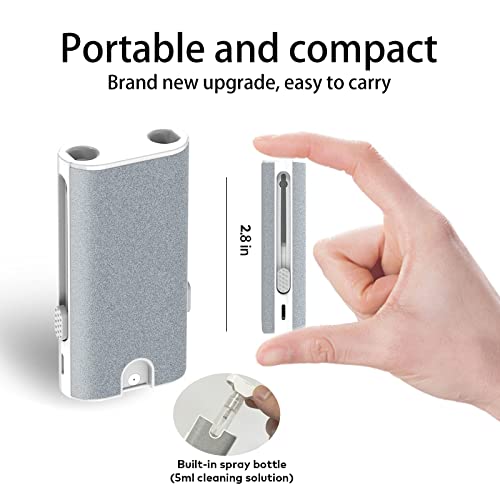 5-in-1 Electronic Cleaner kit- Portable Cleaning kit for Earbuds/Phone/Camera/Watch/Laptop,with Cleaning Pen and Spray Bottle,Multifunctional Cleaning Tool