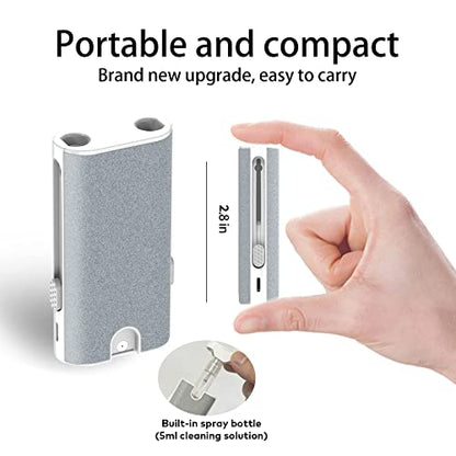 5-in-1 Electronic Cleaner kit- Portable Cleaning kit for Earbuds/Phone/Camera/Watch/Laptop,with Cleaning Pen and Spray Bottle,Multifunctional Cleaning Tool