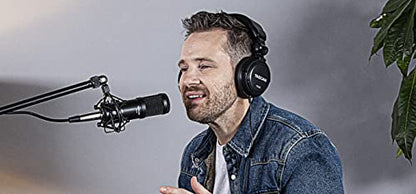 Tascam Dynamic Microphone for Broadcast Microphone for Professional Podcasting and Live Streaming (TM-70), Black | For Broadcast Microphone for Professional Podcasting and Live Streaming (TM-70)