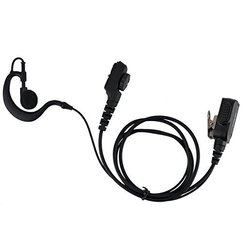 Walkie Talkie Headset Earpiece for G Shaped Hytera Radio PD780,PD702,PD752,PT580H Etc.