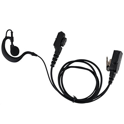 Walkie Talkie Headset Earpiece for G Shaped Hytera Radio PD780,PD702,PD752,PT580H Etc.