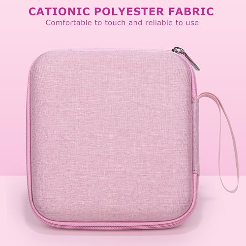 Ginsco Ultra-Slim Case Compatible with JBL Tune 510BT Bluetooth Headphones, with JBL Tune 520BT/670NC Live 460NC, Wireless On-Ear Headphones, Travel Carrying Headphone Case (Pink) - color: Pink
