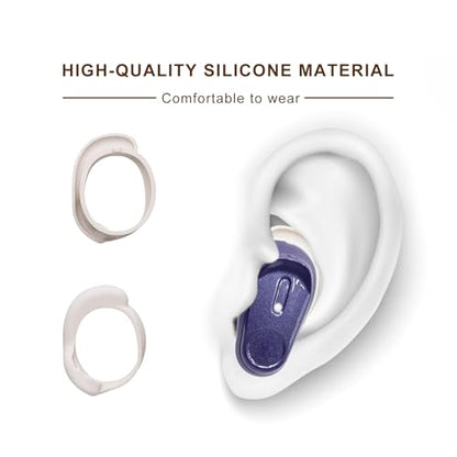 Klowcok Replacement Eartip Wings for Skullcandy Method 360 ANC, Beige - color: Beige