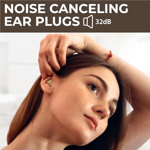Peace&Quiet PQ Silicone Ear Plugs for Sleeping - 15 Wax Earplugs for Sleep and Swimming Ear Plugs, Soft Ear Covers for Sleeping and Water, Noise Cancelling 32Db, (15 Pillows), Skin Tone - color: Skin Tone