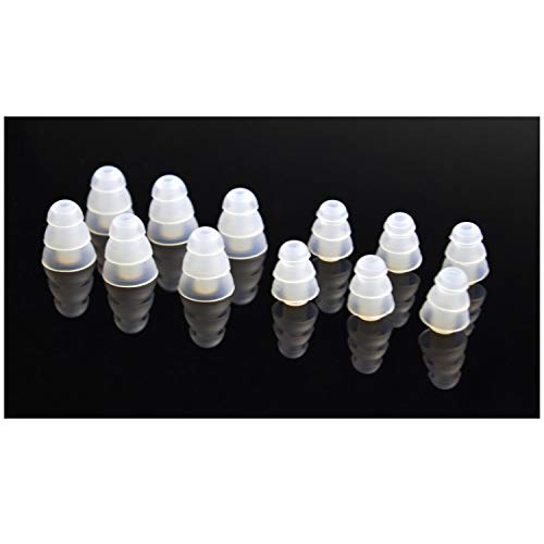 Triple Flange Replacement Eartips, Clear - color: Clear