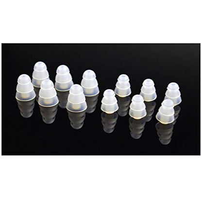 Triple Flange Replacement Eartips, Clear - color: Clear