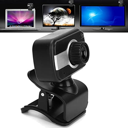 USB Web Camera, Laptop PC Desktop Webcam with Microphone for Video Calling Recording Conferencing